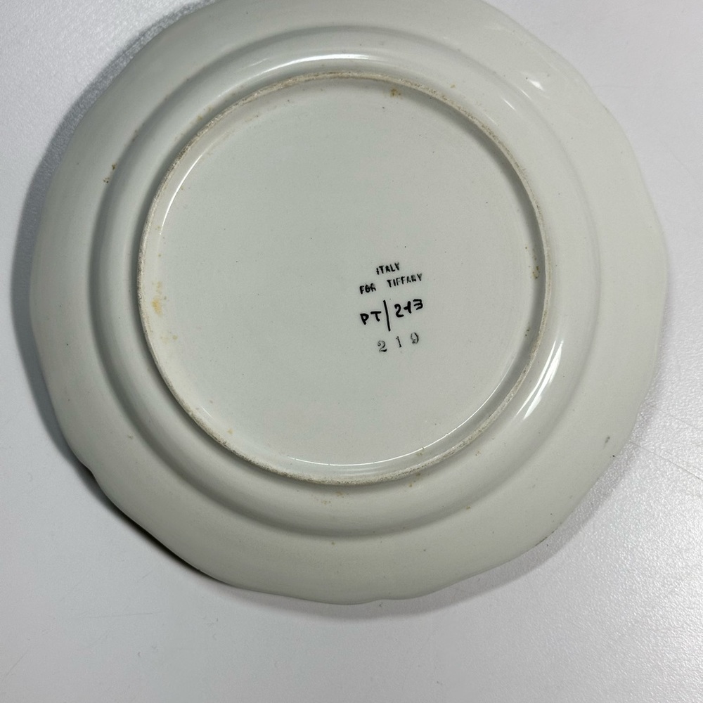 13pc (12+1) Antique Tiffany & Co. 8” Plates Dragonfly/Butterfly/ Bows Numbered - Picture 14 of 15